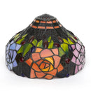 Ljojo 12" Scandinavian Stained Glass Cherry Blossoms Lampshade Retro Handmade Replacement