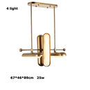 Nordic Luxury LED Chandeliers Iron Art Glass Hanging Lamp for Dinning Room by Ljojo