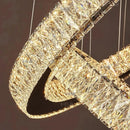 Modern Ring Led Crystal Pendant Lights for Living Room Kitchen Island by Ljojo