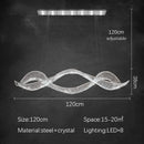 Modern Luxury Crystal Pendant Lamp Hanging Chandelier by Ljojo - Designer Villa Artistic Lighting Fixtures