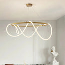 Ljojo LED Tube Chandelier: Modern Dining Room Lighting Fixture & Home Decor Ornament