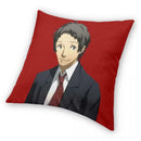 Adachi Portrait Square Pillowcase - Ljojo Branded Polyester Zip Pillow Case