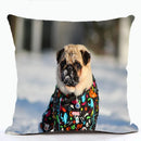 French Bulldog & Pug Dog Pillowcase by Ljojo - Decorative Animal Polyester Cushion Cover