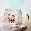 Ljojo 10oz Double Wall Glass Espresso Cup - Christmas Edition