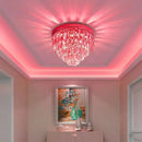 LED Crystal Corridor Light - Modern Red Rotating Entrance Ceiling Wardrobe Ljojo