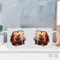 3D Deer Print Coffee Mug Collection by Ljojo - 11oz Creative Cup 4 Designs