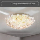 Ljojo Luxury French Glass Lotus Leaf Designer Light for Master Bedroom