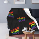 Ljojo LGBT Pride Rainbow Flag Fleece Throw Blanket