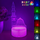 Ljojo 3D Castle Night Light | USB Powered Creative Home Decor for Living Rooms and Bedrooms