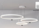 Ljojo Luxury Electroplated Circular Hall Light: Modern, Simple, Atmospheric Pendant