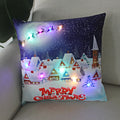 Ljojo LED Christmas Light Pillowcase 45cm - Super Soft Polyester Home Decor