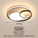Ljojo LED Ceiling Light: Modern Dimmable Indoor Lighting for Living Room, Bedroom, Dining Room