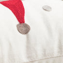 Embroidered Ljojo Joy Bear Christmas Cushion Cover Pillow Case Red Festive Decor
