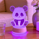 3D Panda Night Light Multi-color USB Desk Lamp by Ljojo