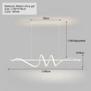 Ljojo LED Pendant Lights 100/120CM Chandelier for Dining Kitchen Indoor