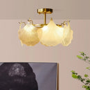 Ljojo Modern Glass LED Chandelier: Creative French Design for Living Dining Room Decor