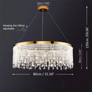 Ljojo Luxury Crystal Chandelier Pendant Lights for Living Dining Room