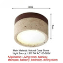 LED Yellow Travertine Cave Stone Ceiling Light for Home Decoration by Ljojo