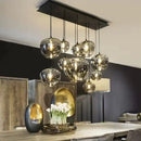 Modern LED Pendant Light Glass Chandelier for Living Room & Bedroom by Ljojo