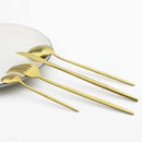 Ljojo Matte Gold Stainless Steel Cutlery Set 40Pcs