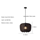 Ljojo Modern Fabric Pendant Lamp Minimalist Chandelier for Wabi Sabi Living Room