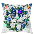 Ljojo LED Christmas Pillowcase with Santa Claus Snowman Garland Pattern
