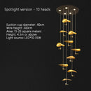 Ljojo Lotus Leaf Chandelier: Luxury Copper Dining Room Pendant Light