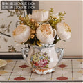 Ljojo™ Ceramic Vase & Flower Arrangement Set - Home Decor Crafts