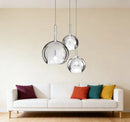 Nordic Glass Bubble LED Pendant Lights Chandeliers for Living Room by Ljojo