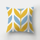Blue Elk Geometric Pillow Case Cover by Ljojo - Fresh Animal Print Home Decoration