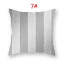 Ljojo 18" Sliver Grey Geometry Striped Pillowcase Home Decor Pillow Cover