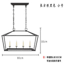 Gold Iron Cage Pendant Lighting Fixture Chandelier for Dining Room by Ljojo
