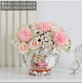 Ljojo™ Ceramic Vase & Flower Arrangement Set - Home Decor Crafts