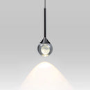 Ljojo Modern Glass Chandelier Pendant Light Elegant Bedroom Ceiling Lamp