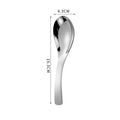 Ljojo 304 Stainless Steel Korean Children Soup Spoon Ice Cream Dessert Fruit Spoons