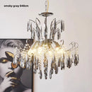 French Crystal LED Pendant Light: Romantic Bedroom Luxury Lamp by Ljojo