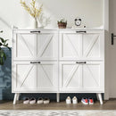 Ljojo™ Farmhouse Shoe Cabinet with 4 Drawers: Stylish Entryway Storage