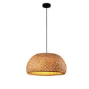 Bamboo Pendant Lamps Hand Knitted Chinese Style Weaving Hanging Lamps 26cm - Restaurant Home Decor Lighting Fixtures