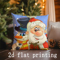 Christmas Cartoon Pattern Pillow Covers by Ljojo - For Sofa, Bedroom, Car