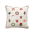 Embroidered Christmas Pillow Cover - Ljojo Cozy Holiday Decor