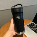 Ljojo 420ml Stainless Steel Coffee Thermos Tumbler - Portable Insulated Travel Cup