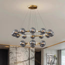 Ljojo Italian Light Luxury Circular Magic Bean Pendant Light for Dining Table and Living Room