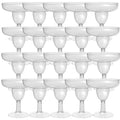 Ljojo 5oz Clear Plastic Wine Glasses – Shatterproof & Recyclable Goblets, Pack of 20