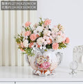 Ljojo™ Ceramic Vase & Flower Arrangement Set - Home Decor Crafts