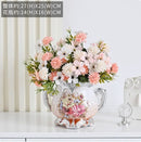 Ljojo™ Ceramic Vase & Flower Arrangement Set - Home Decor Crafts