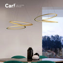Modern Nordic Line Chandelier | Simple Living Room Art Lamp by Ljojo