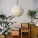 Japanese Chandelier Wabi Sabi Fabric Pendant Lights | Ljojo Eco-Friendly LED Droplight for Living Room