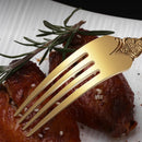 Ljojo Luxury Stainless Steel Western Cutlery Set Dinnerware Tools