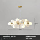 Nordic Colorful Living Room Chandelier Magic Bean Designer Modern Simple Light Luxury Ljojo