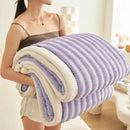 Ljojo 350g Full Extinction Wave Jacquard Blanket - Thick Coral Fleece Winter Blanket